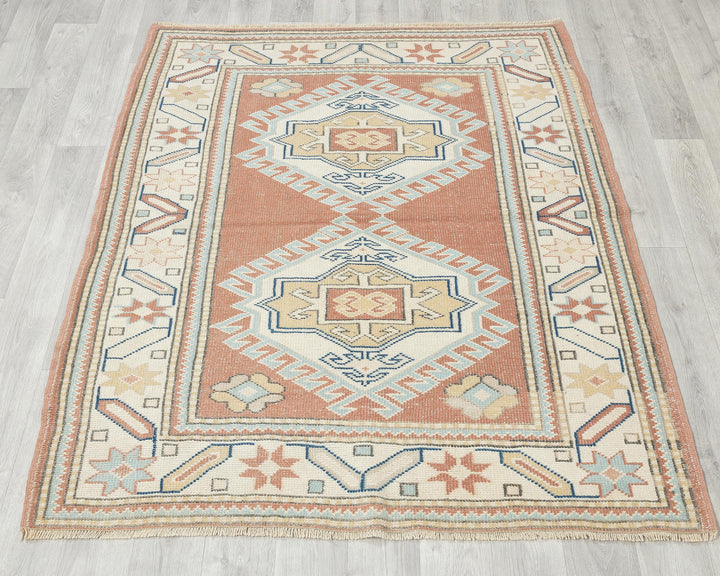Oushak Rug 4' 1" x 5' | No. VR57284