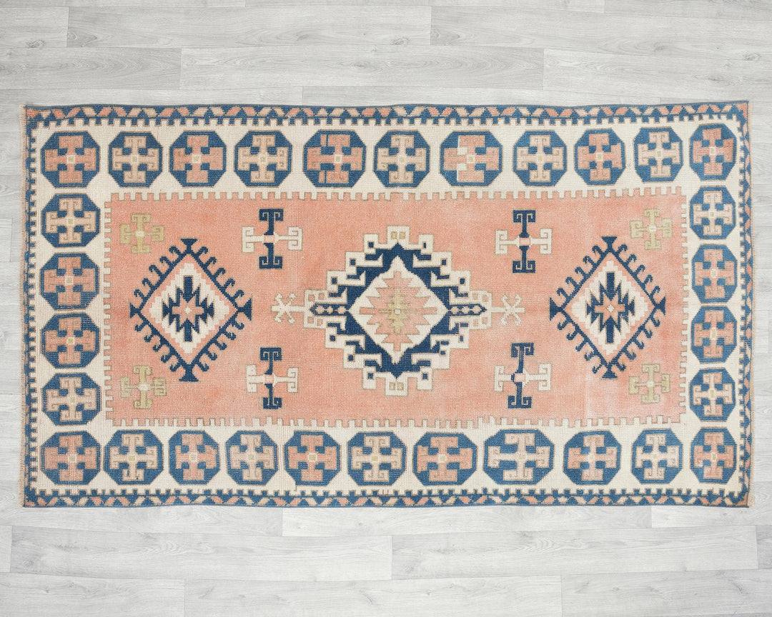 Faded Oushak Rug 3' 8" x 7' | No. VR21736