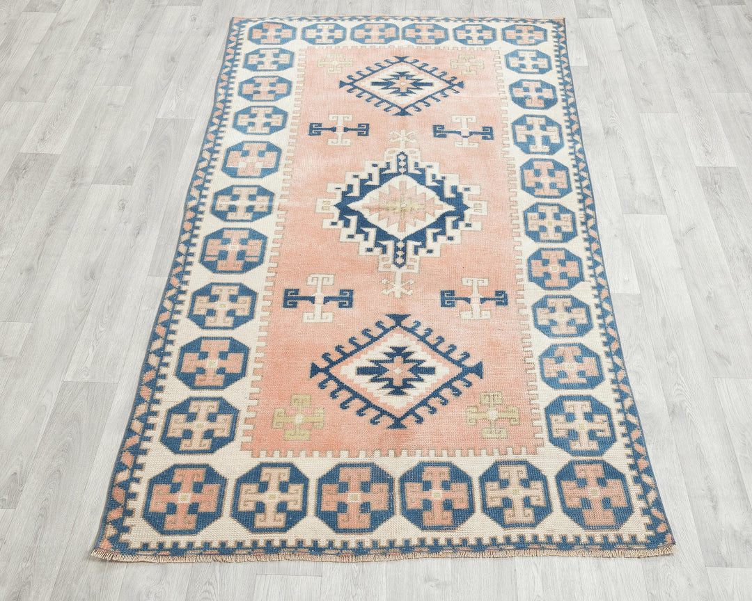 Faded Oushak Rug 3' 8" x 7' | No. VR21736