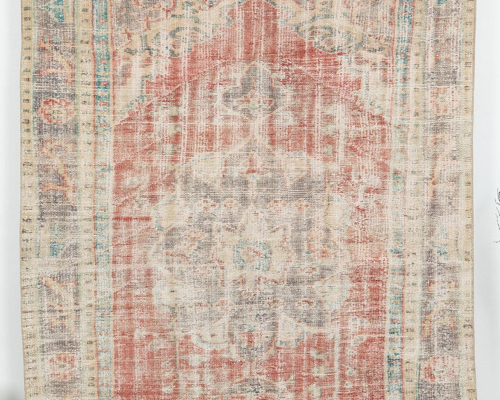 Red Oushak Rug 8' 2" x 5' 7" | No. VR20548