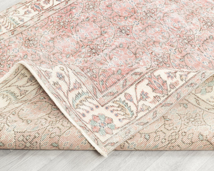 Pink Oushak Rug 8' 8" x 5' 1" | No. VR96414