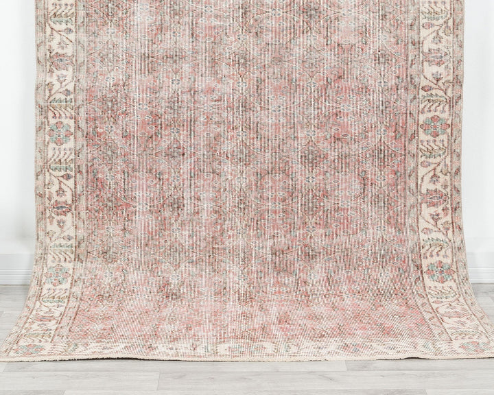 Pink Oushak Rug 8' 8" x 5' 1" | No. VR96414