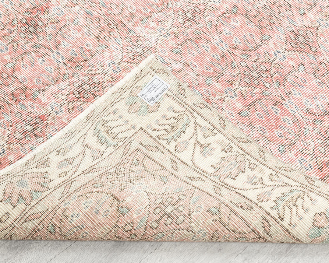 Pink Oushak Rug 8' 8" x 5' 1" | No. VR96414