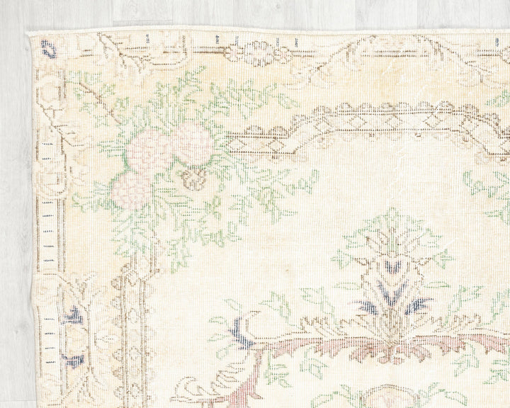Beige Oushak Rug 4' 10" x 8' 1" | No. VR76747