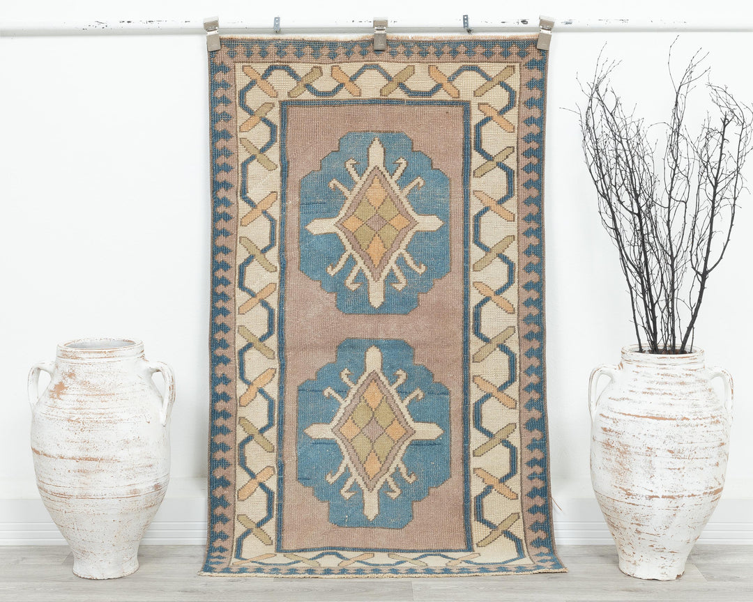 Faded Oushak Rug 2' 11" x 4' 10" | No. VR14737