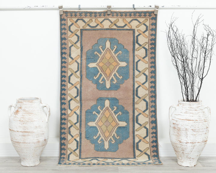 Faded Oushak Rug 2' 11" x 4' 10" | No. VR14737
