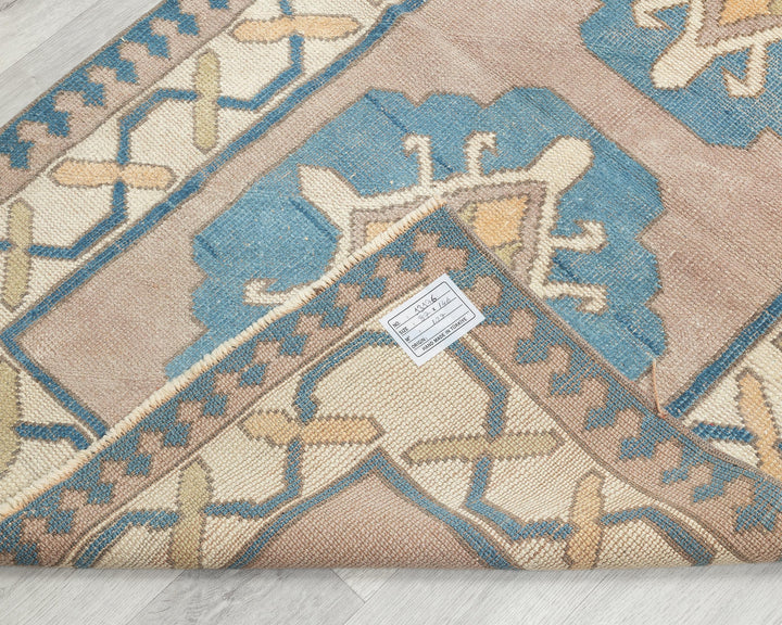 Faded Oushak Rug 2' 11" x 4' 10" | No. VR14737