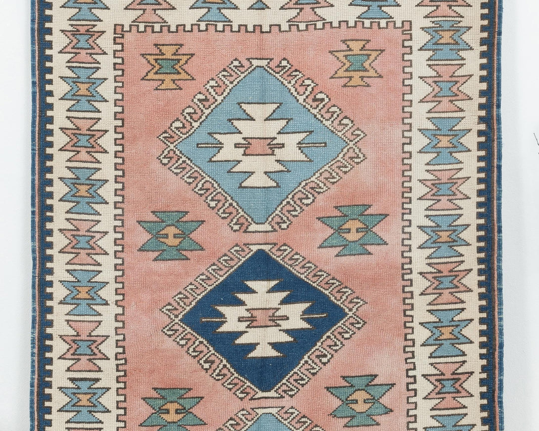 Faded Oushak Rug 3' 7" x 5' 7" | No. VR12873