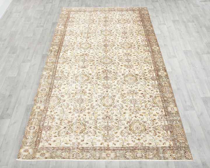 Neutral Oushak Rug 5' 1" x 8' 10" | No. VR51291