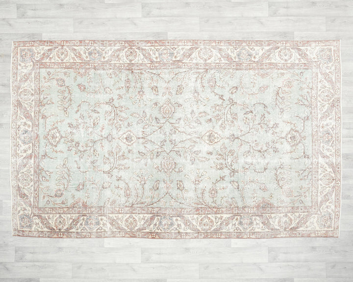 Neutral Oushak Rug 5' 2" x 8' 7" | No. VR78977
