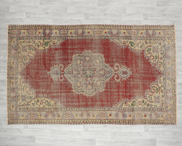 Red Oushak Rug 5' 10" x 9' 4" | No. VR36774