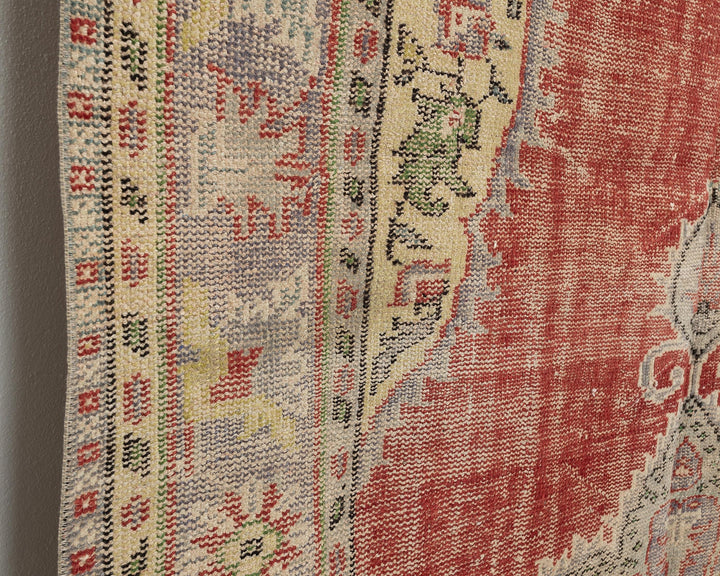 Red Oushak Rug 5' 10" x 9' 4" | No. VR36774