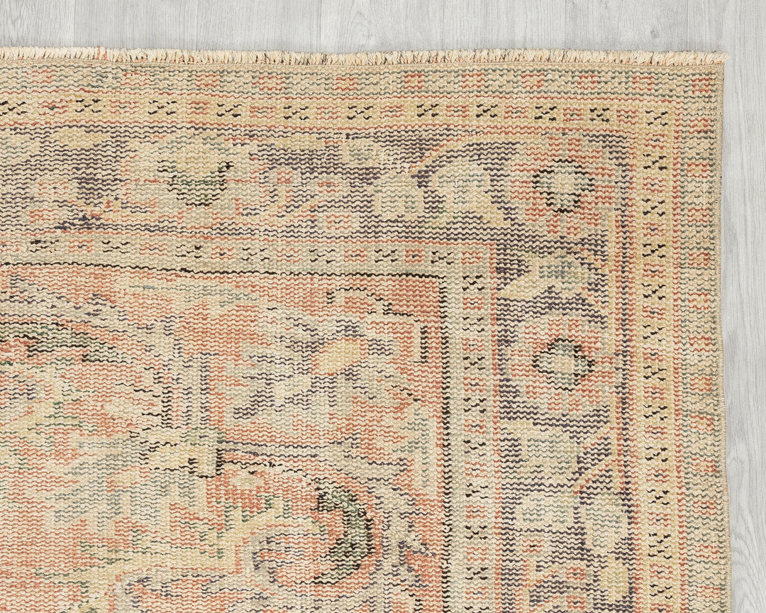 Orange Oushak Rug 6' 1" x 9' 7" | No. VR89006