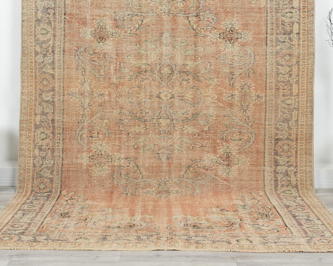 Orange Oushak Rug 6' 1" x 9' 7" | No. VR89006