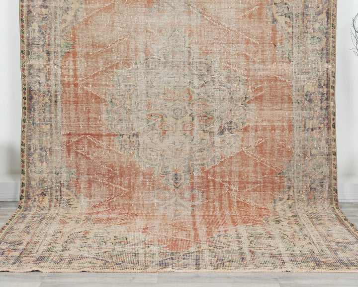 Faded Oushak Rug 6' 2" x 9' 8" | No. VR74012