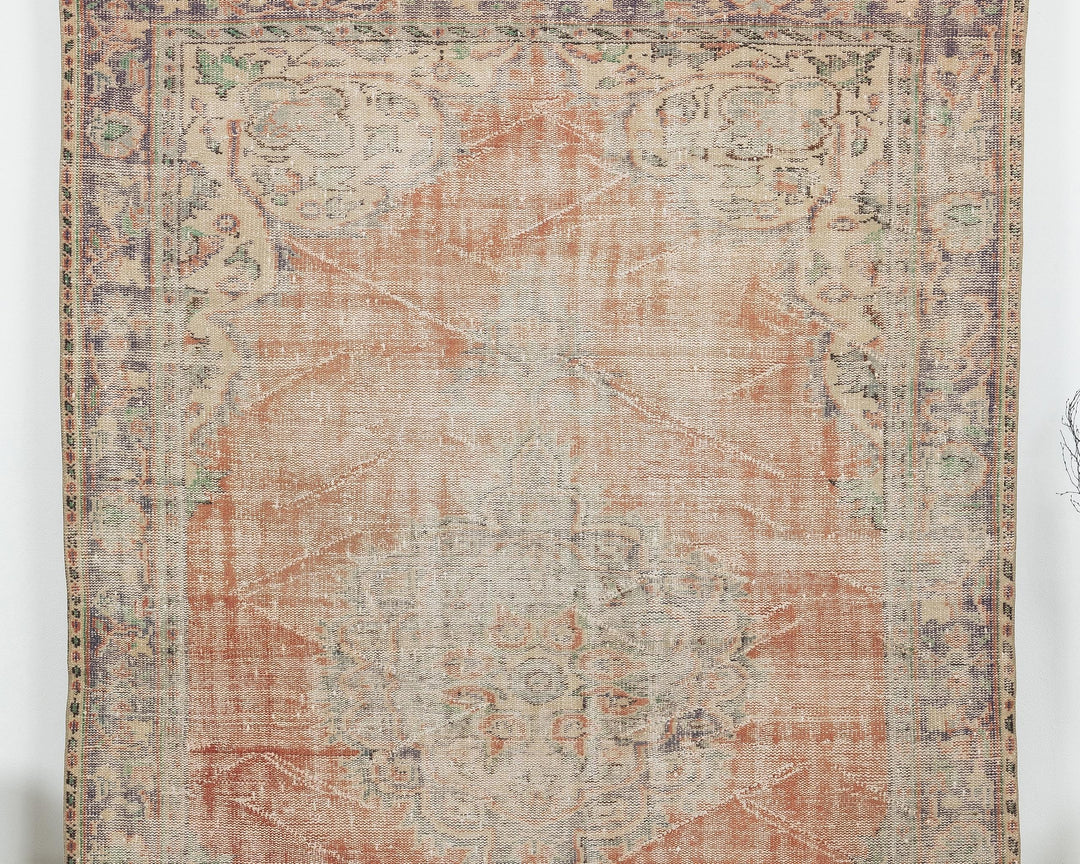 Faded Oushak Rug 6' 2" x 9' 8" | No. VR74012