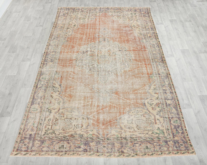 Faded Oushak Rug 6' 2" x 9' 8" | No. VR74012