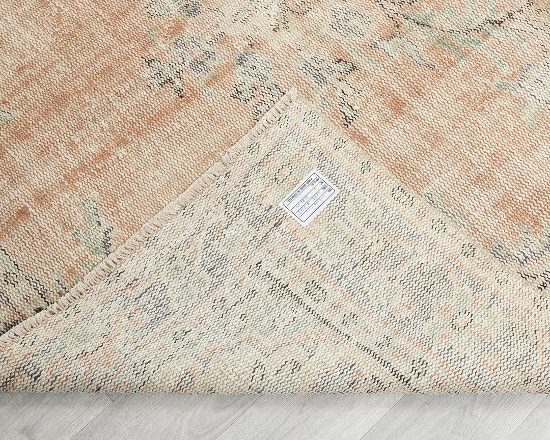 Faded Oushak Rug 5' 8" x 9' | No. VR84867