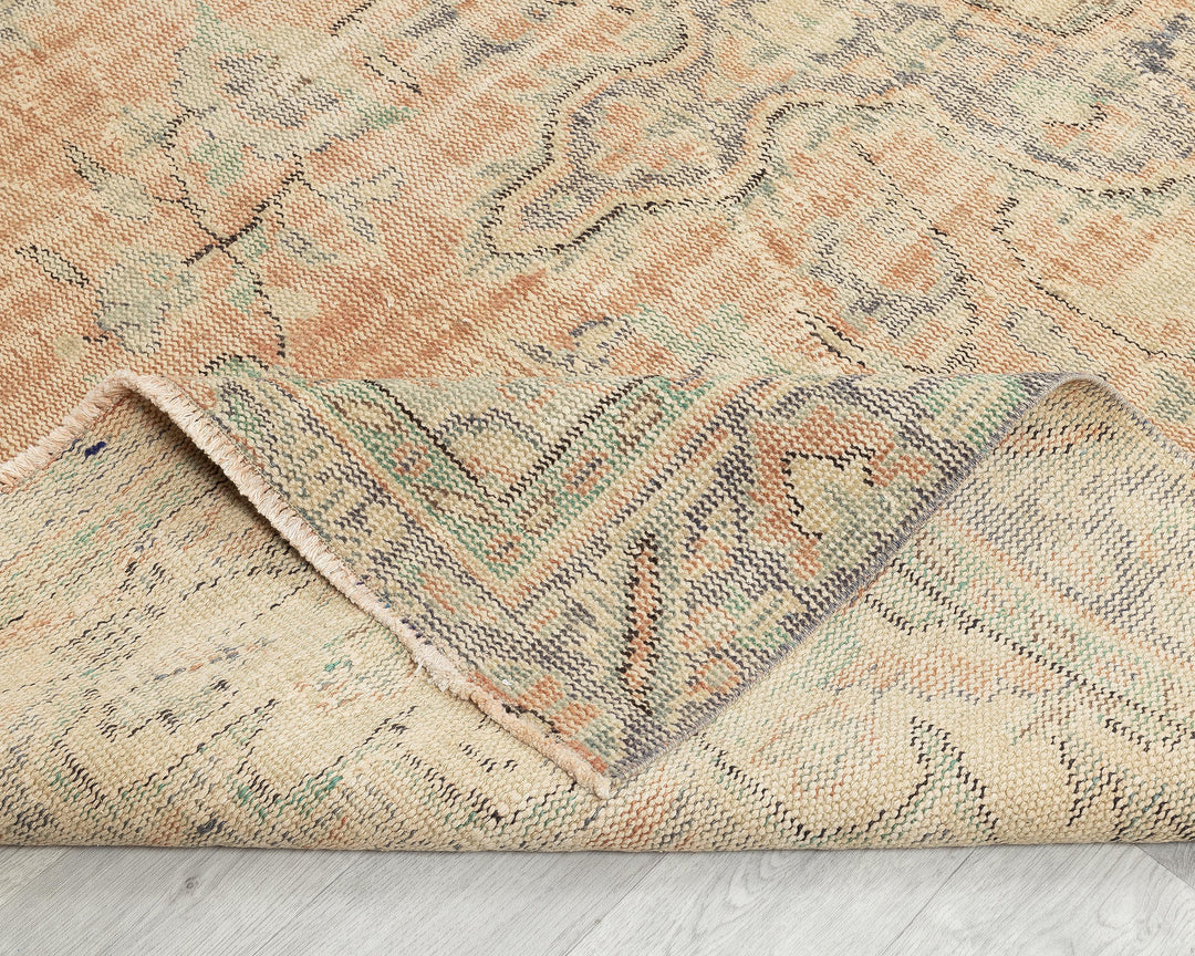 Faded Oushak Rug 5' 11" x 9' 5" | No. VR42560