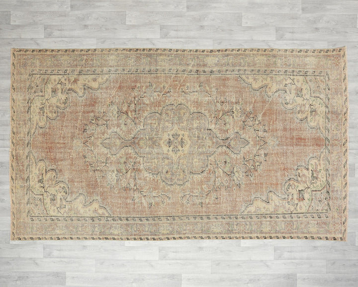 Faded Oushak Rug 5' 8" x 9' 6" | No. VR42392