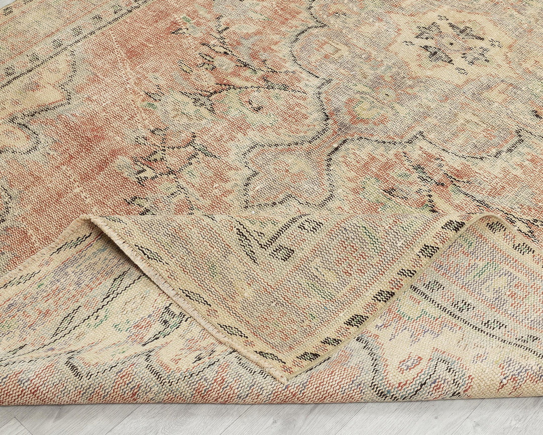Faded Oushak Rug 5' 8" x 9' 6" | No. VR42392