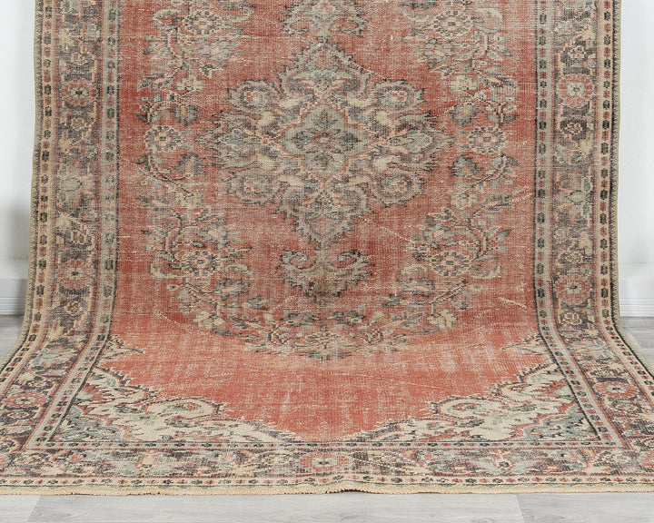 Faded Oushak Rug 5' 11" x 10' | No. VR57206