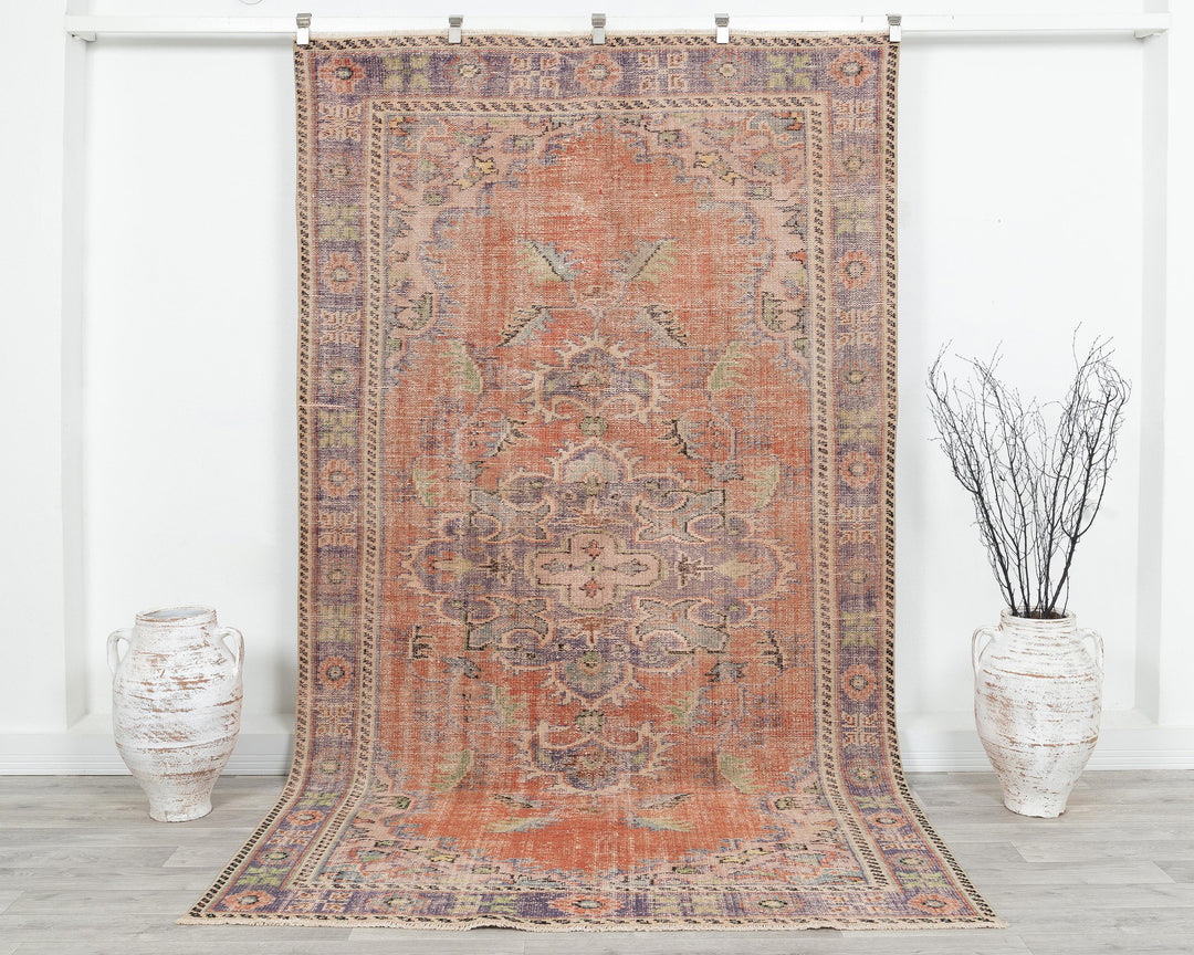 Faded Oushak Rug 5' 5" x 9' 5" | No. VR13006