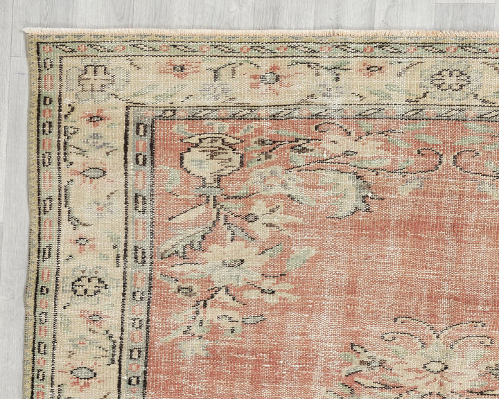 Faded Oushak Rug 5' 7" x 8' 2" | No. VR53362