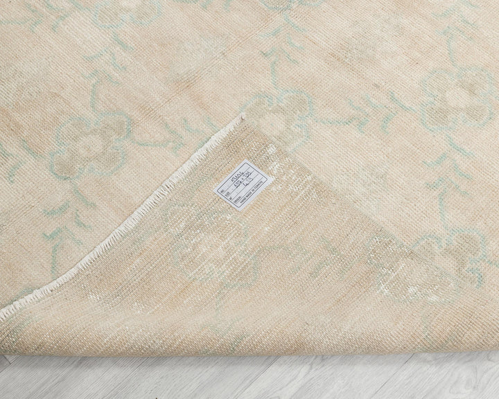 Beige Oushak Rug 4' 6" x 10' 6" | No. VR29430