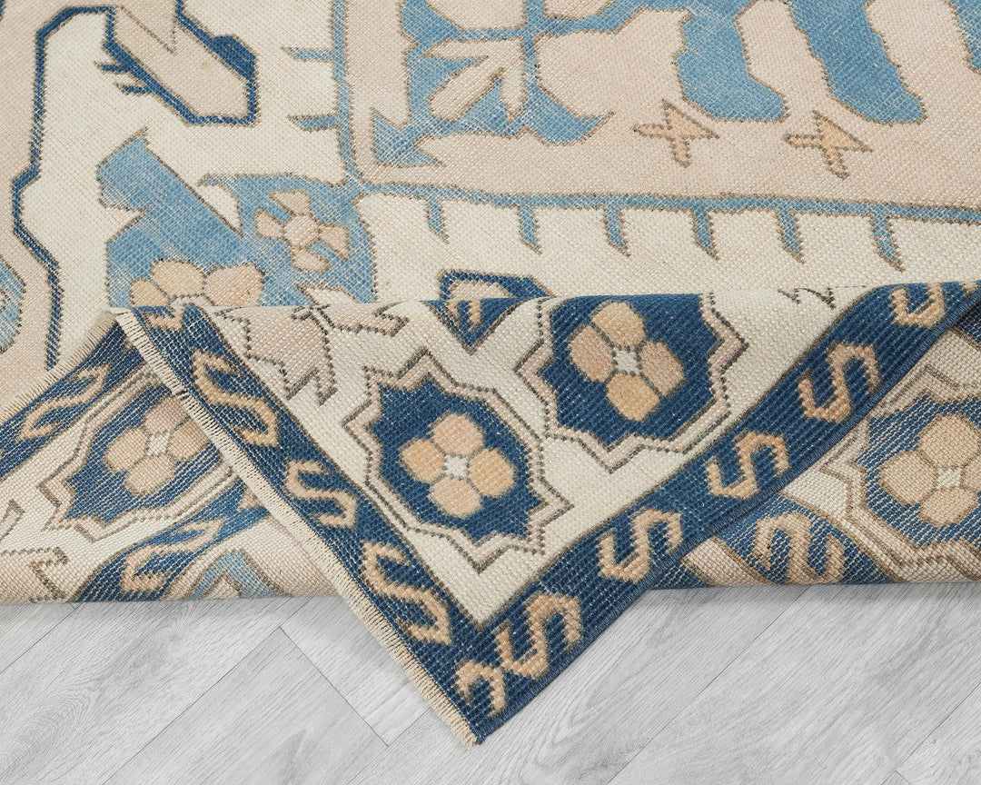 Beige Oushak Rug 5' 2" x 7' 8" | No. VR35676