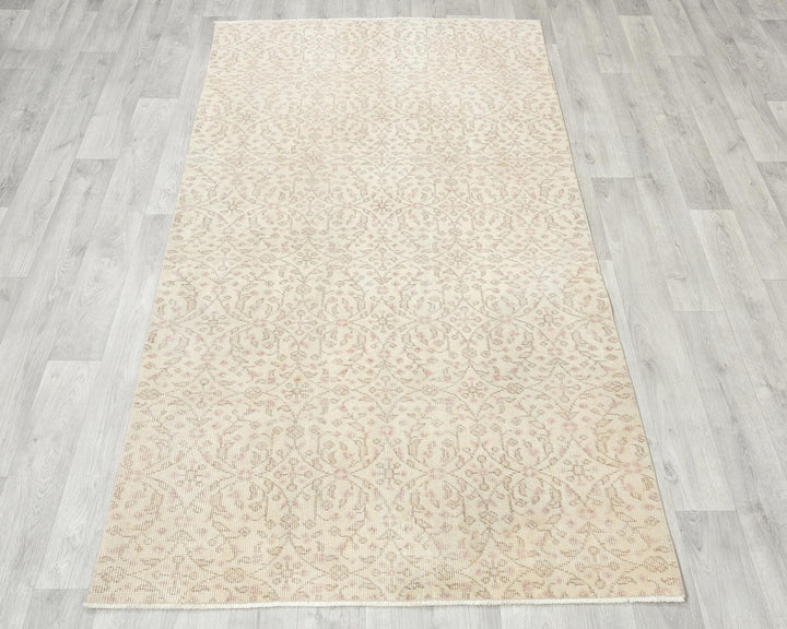 Beige Oushak Rug 3' 8" x 6' 7" | No. VR95336