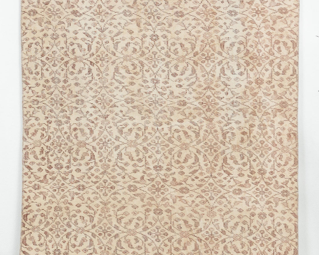 Beige Oushak Rug 3' 8" x 6' 10" | No. VR58438