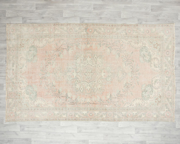 Pink Oushak Rug 5' 11" x 9' 6" | No. VR52469