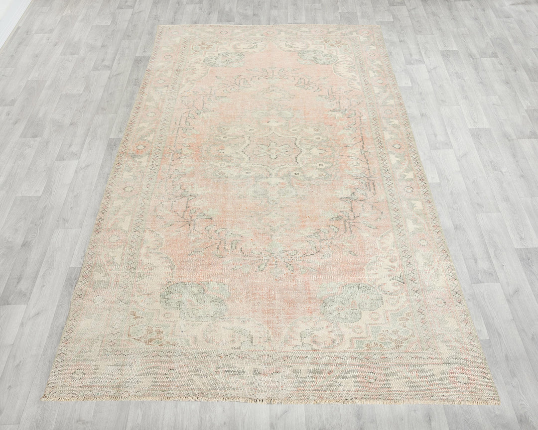 Pink Oushak Rug 5' 11" x 9' 6" | No. VR52469