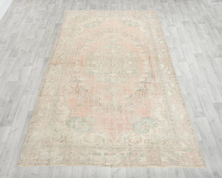 Pink Oushak Rug 5' 11" x 9' 6" | No. VR52469