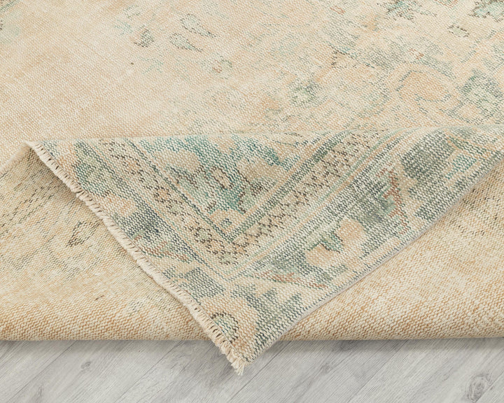 Beige Oushak Rug 5' 11" x 9' 5" | No. VR92591