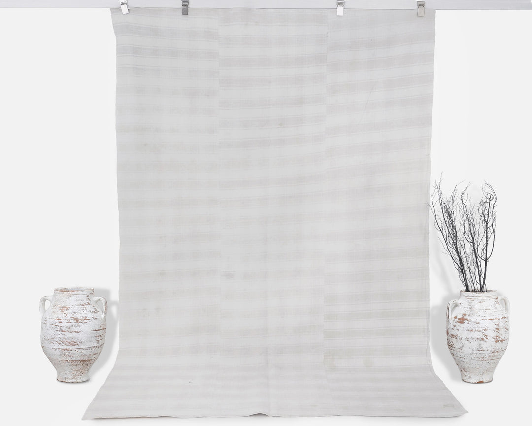 Neutral Kilim Rug 9' 6" x 6' 3" | No. VR55521