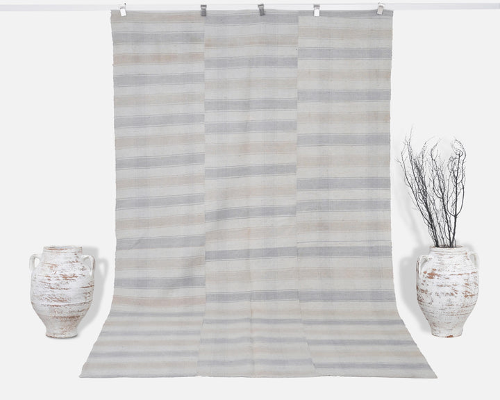 Neutral Kilim Rug 6' 1" x 9' 7" | No. VR50014