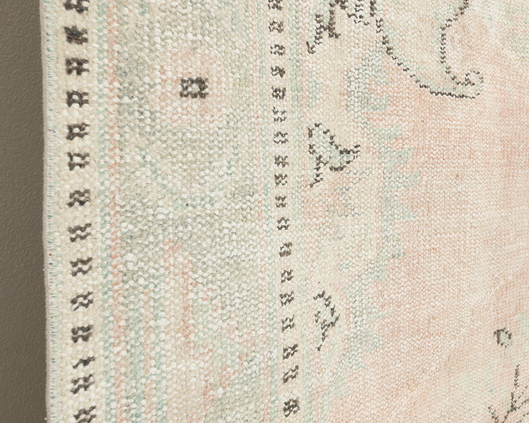 Beige Oushak Rug 9' x 9' 7" | No. VR90063