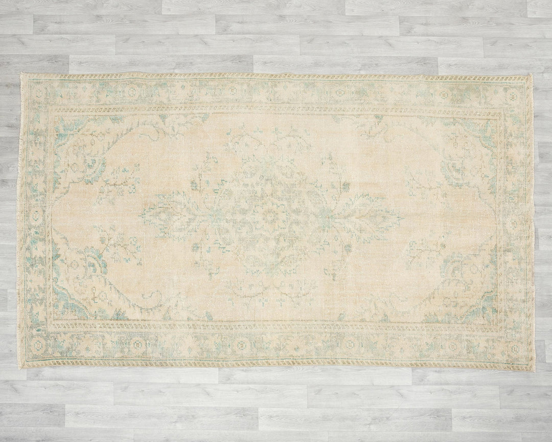 Neutral Oushak Rug 5' 5" x 9' | No. VR40613