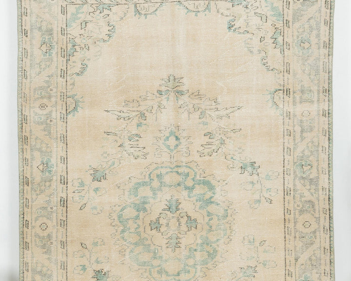 Beige Oushak Rug 5' 9" x 9' 6" | No. VR12225