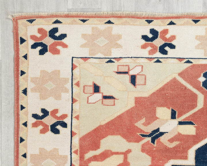 Neutral Oushak Rug 4' 11" x 6' 11" | No. VR62133