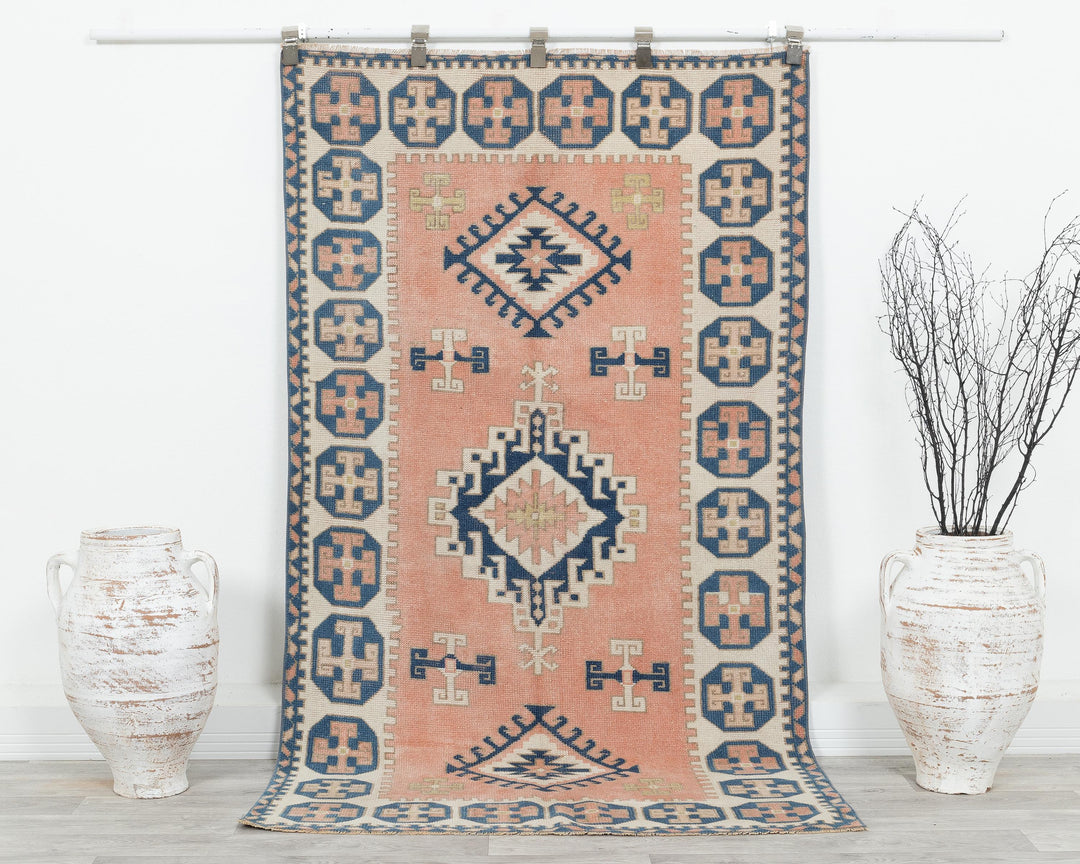 Faded Oushak Rug 3' 8" x 7' | No. VR21736