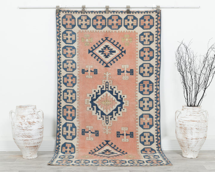 Faded Oushak Rug 3' 8" x 7' | No. VR21736