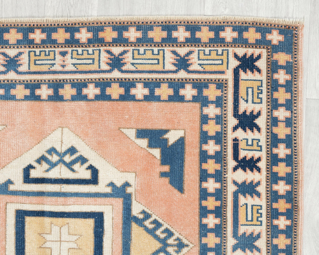 Faded Oushak Rug 3' 10" x 5' 1" | No. VR91392