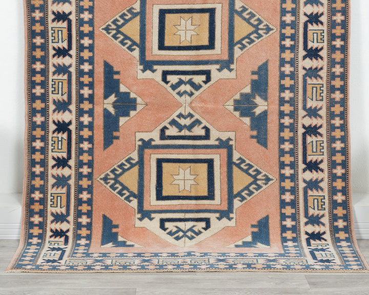 Faded Oushak Rug 3' 10" x 5' 1" | No. VR91392