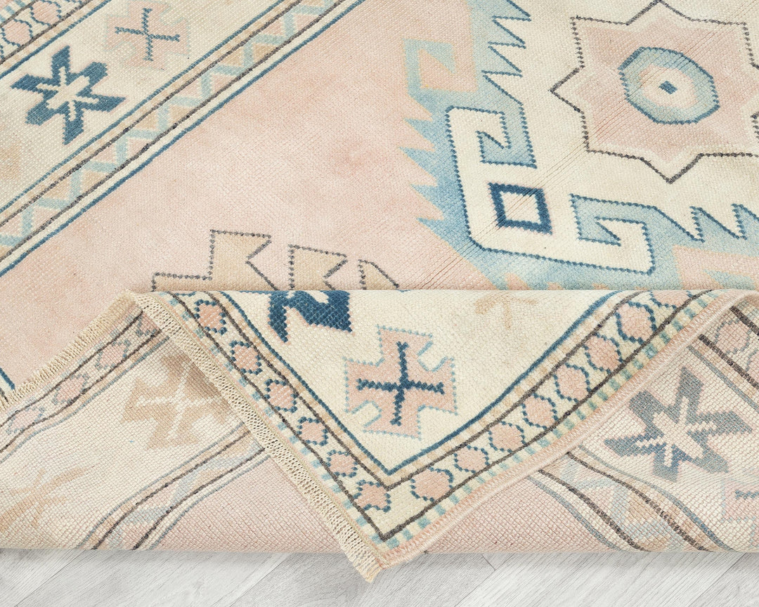 Faded Oushak Rug 3' 11" x 5' 10" | No. VR19577