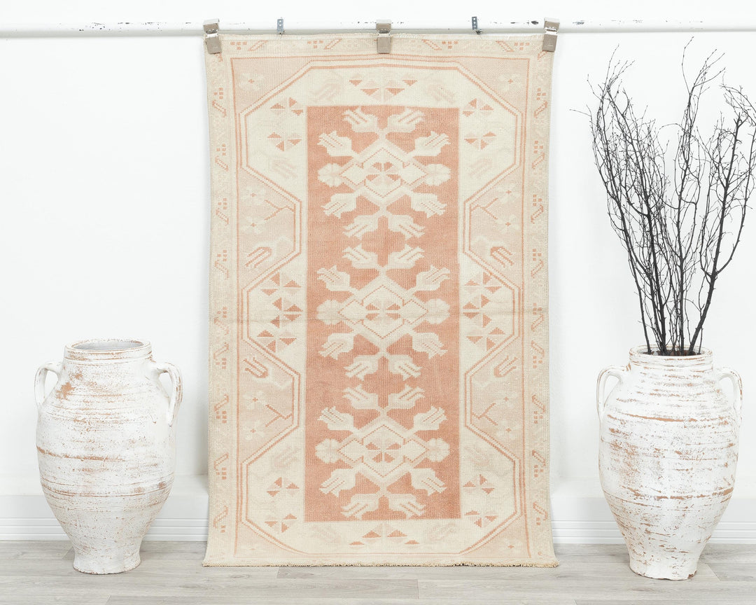 Faded Oushak Rug 2' 10" x 4' 7" | No. VR77783
