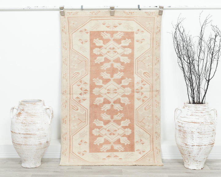 Faded Oushak Rug 2' 10" x 4' 7" | No. VR77783