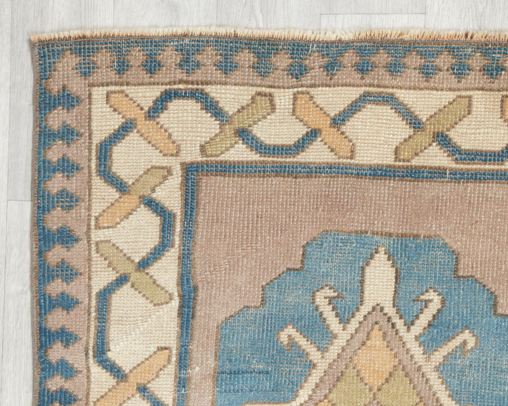 Faded Oushak Rug 2' 11" x 4' 10" | No. VR14737